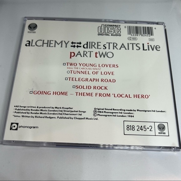 Euc- Alchemy - DIRE STRAITS Live 2-CD Vertigo Red Swirl W.Germany box set - Picture 10 of 16